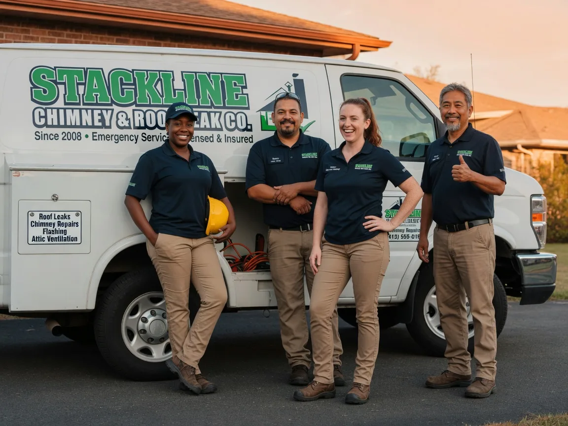 Chimney flashing repair company in Andreas, PA